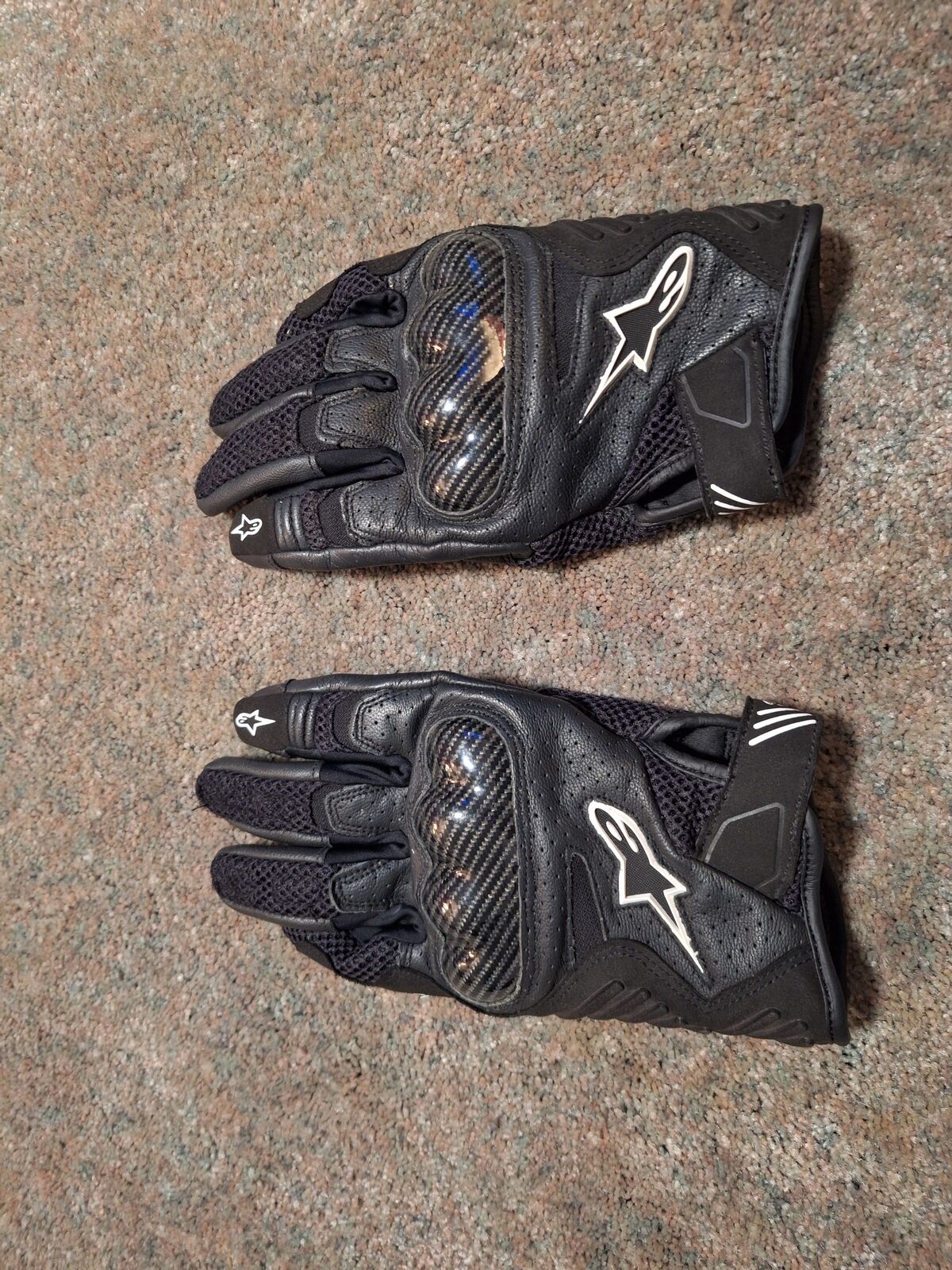 Alpinestars Leather Gloves, Mens Size M