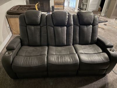 Leather Electric Reclining Couch