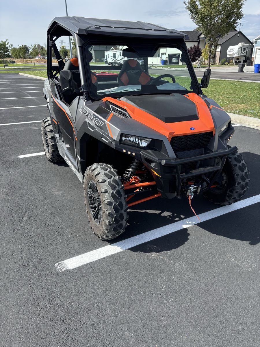 Polaris General 1000 Side-by-Side Utility Vehicle UT Street Legal with winch, stereo and low miles. 