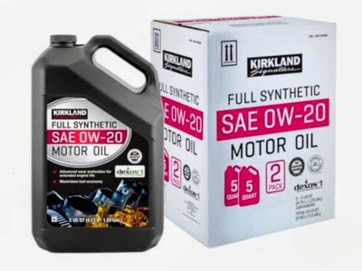 Kirkland Signature Full Synthetic SAE 0W-20 Motor Oil, 2-pack (10 quarts total)