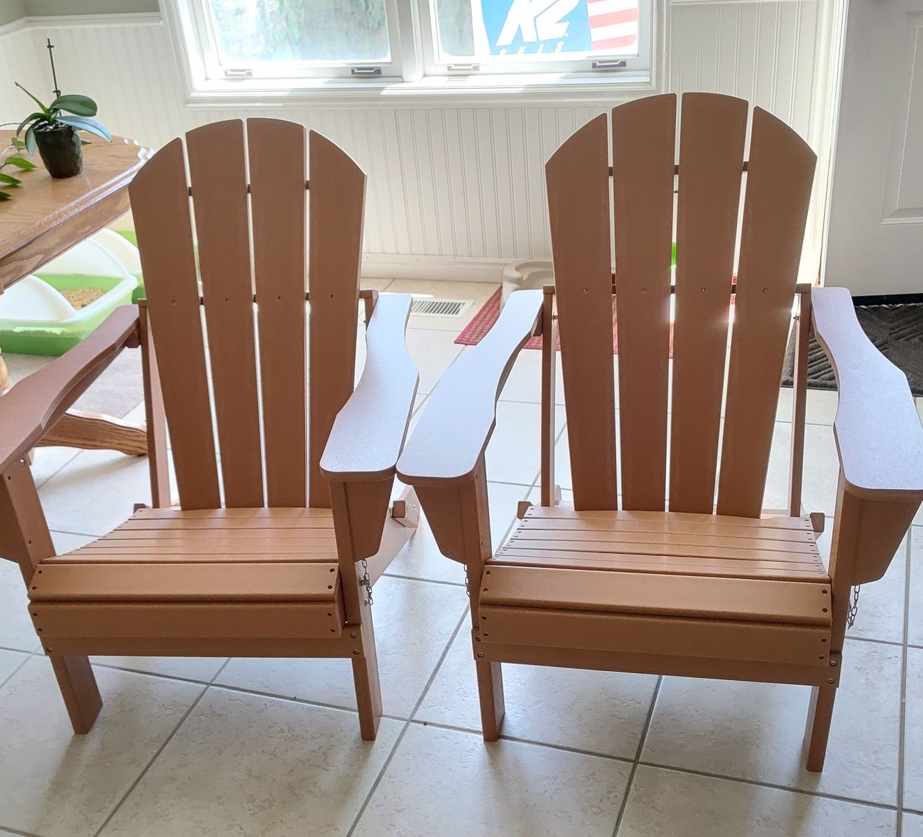 2 NEW Westin Trends Adirondack outdoor patio chairs HDPE