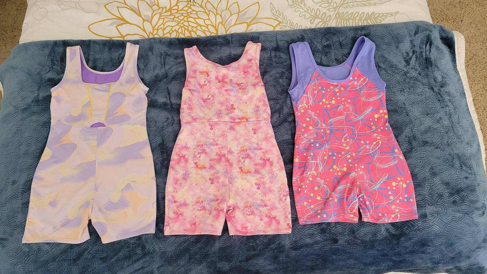 Cat & Jack Girls Biketards Size 7/8 Lot