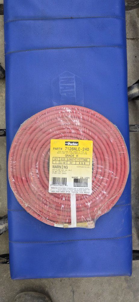  Welding Hose Grade R 3/16in x 20ft B&B Fittings
