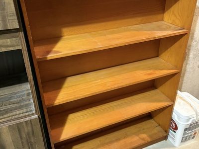 Wooden Bookshelf / Bookcase - Light Wood Finish