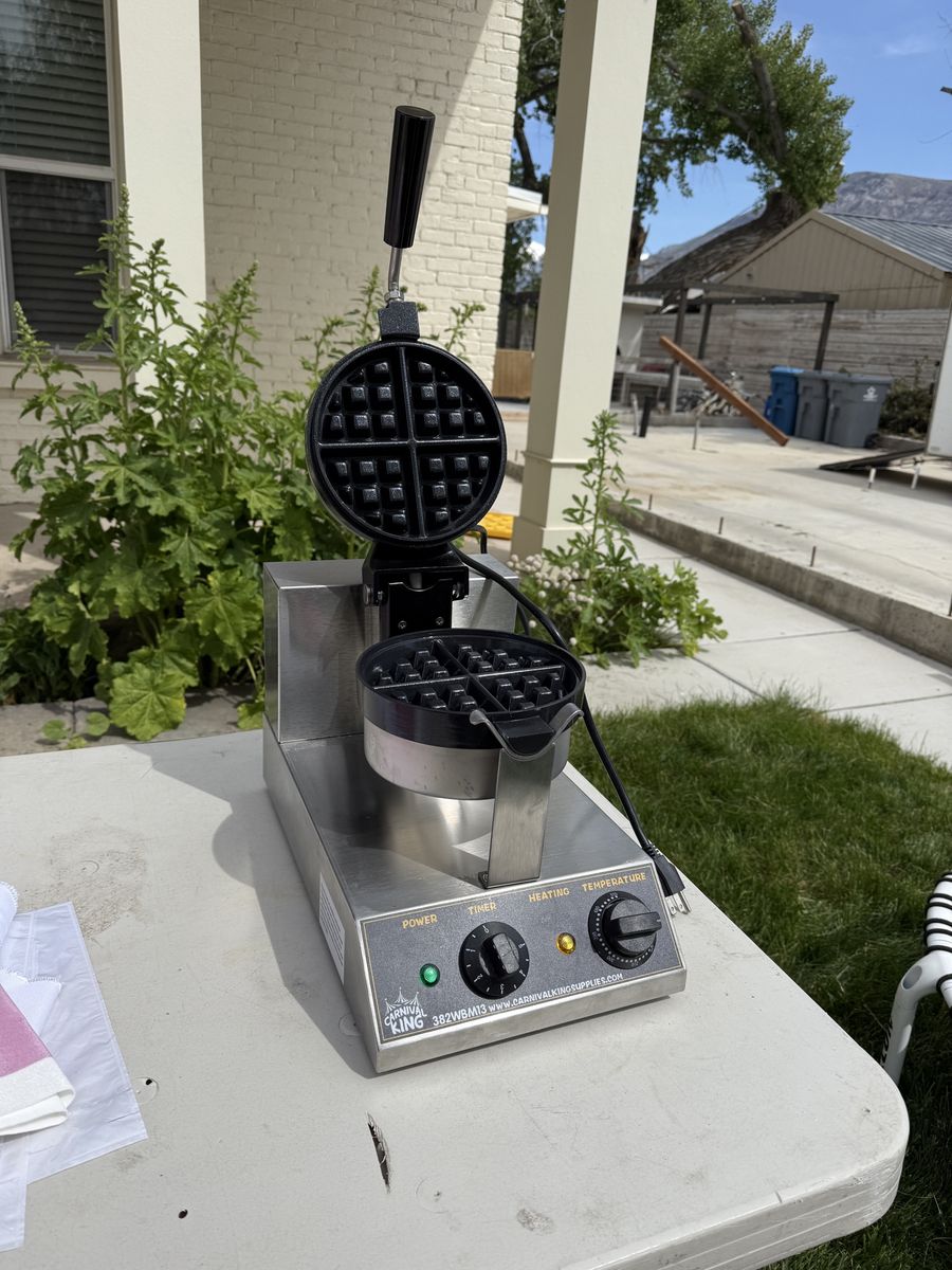 industrial carnival king belgian waffle maker restaurant equipment brand new
