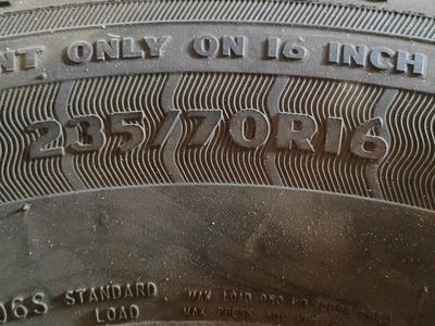 Set of 4 Used Car Tires - Good Tread, All-Season