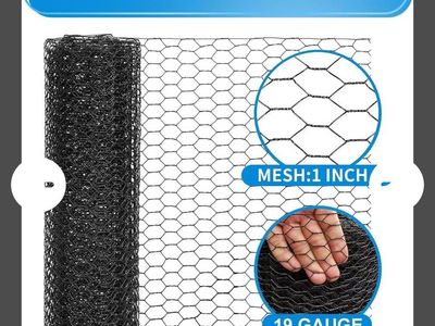 Brand New Black Galvanized Chicken Wire 6ft by 150ft