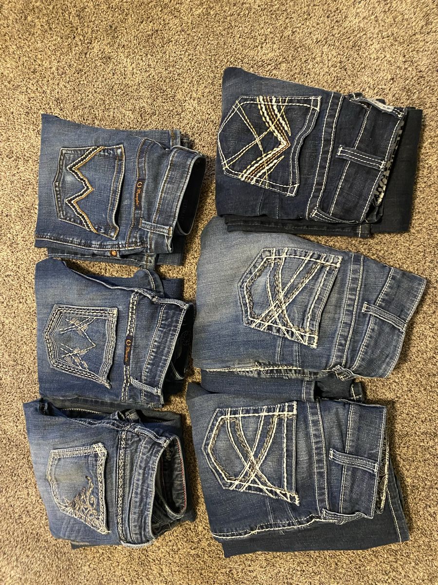 Wrangler and Ariat Jeans
