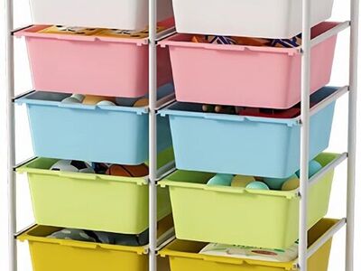 NEW IN BOX - 10 DRAWER ROLLING STORAGE CART