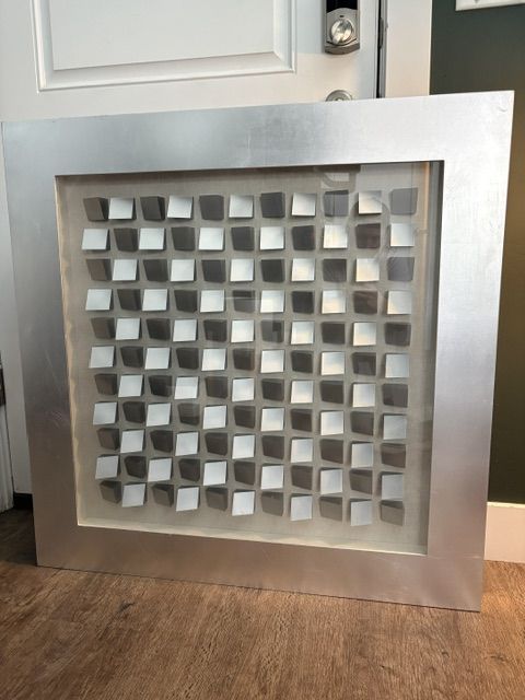Metallic Wall Decor - Square Shaped Frame