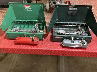 Coleman stoves. Repair. $25 ea.