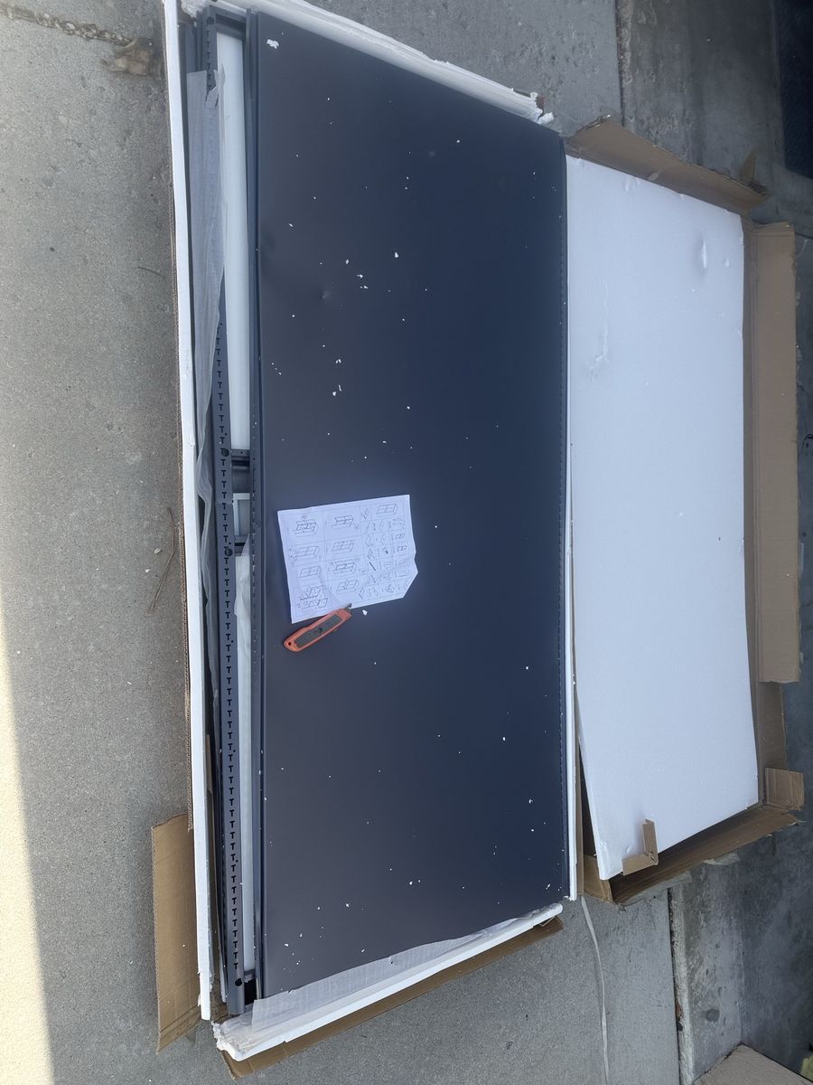 Free NeW Damaged But Fixeable garage Cabinet