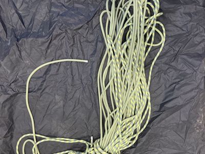 Lightly Used Beal Booster III 9.7mm 70m Dry Cover Climbing Rope - Blue/Yellow By-PatternPattern $225 OBO
