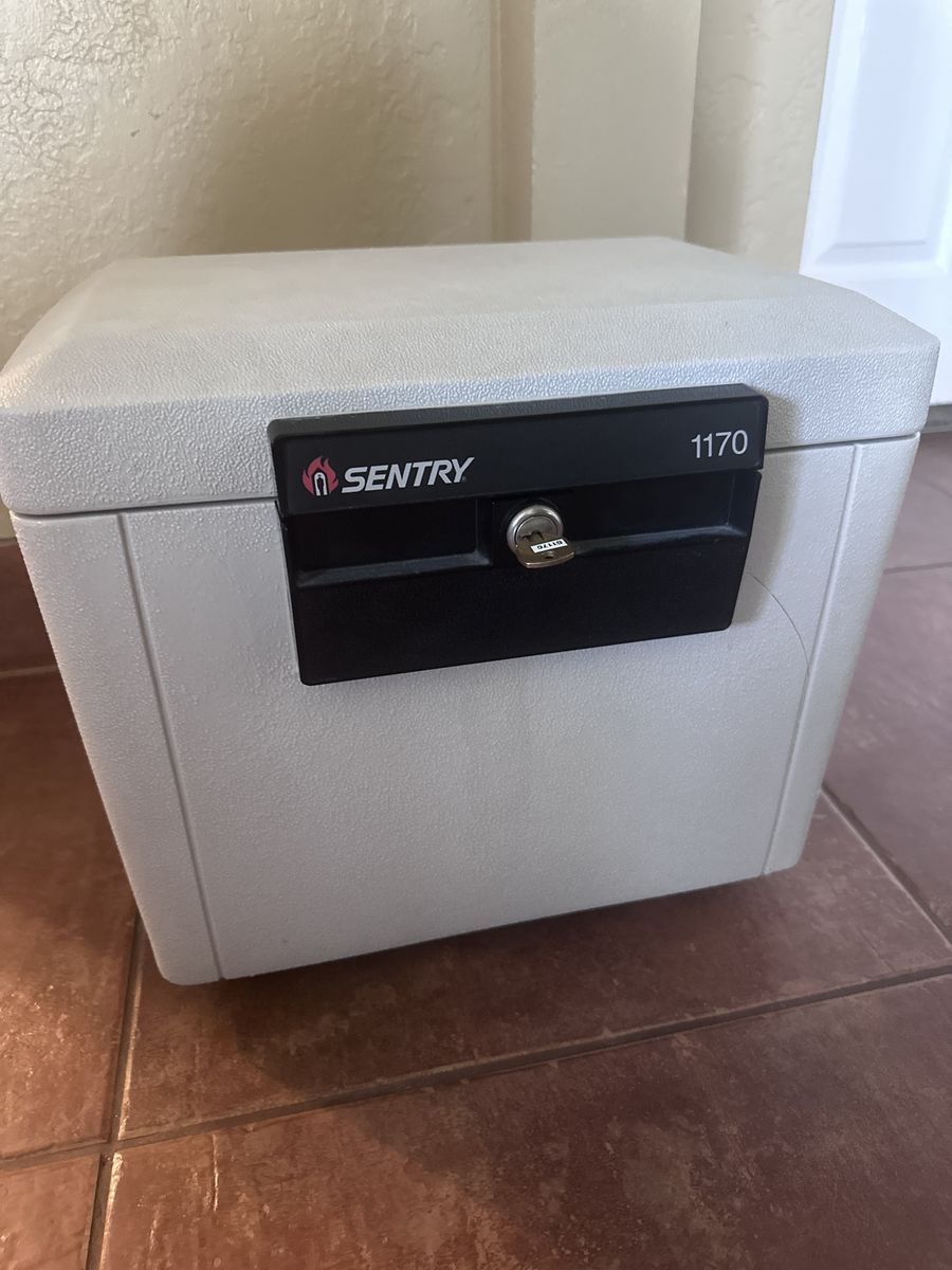 SentrySafe 1170 Fire Safe Box - Key Lock Fire-Resistant Document & Valuables Storage