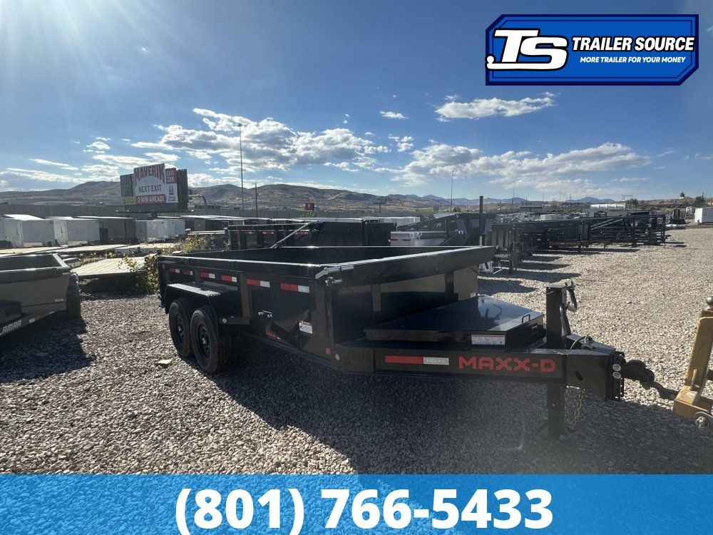 7x14 Maxx-D DJX Dump Trailer - 24" Sides - 14K GVWR