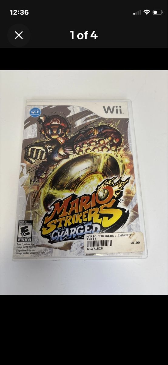 Mario Strikers Charged - Nintendo Wii (2007) - Soccer Sports Game, Wi-Fi Compatible