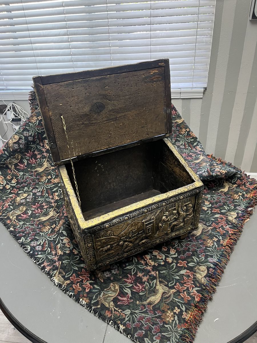 Vintage brass tinder box