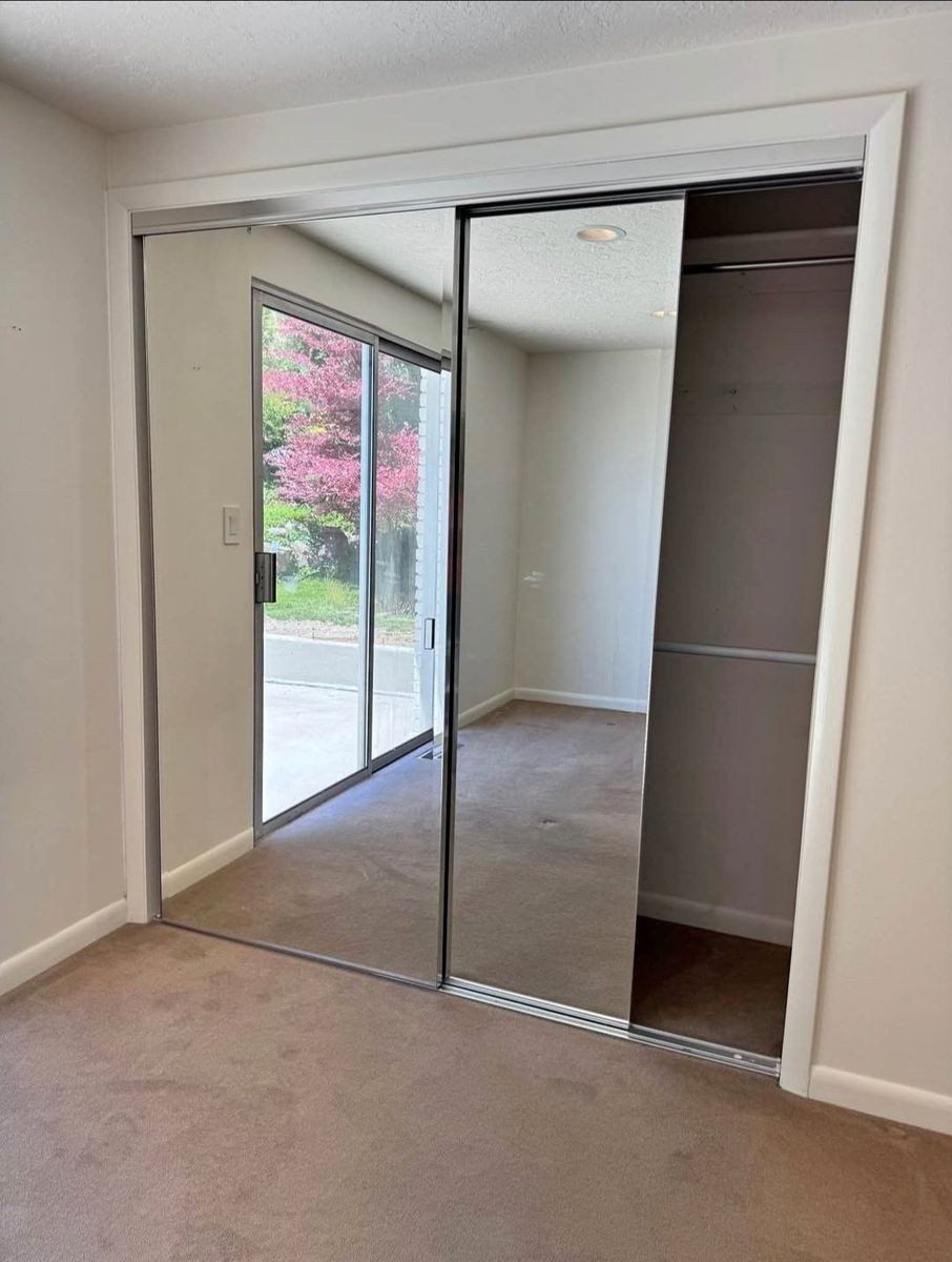 Large mirror doors