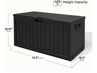 75 Gallon Waterproof Outdoor Storage Box – New