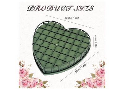 4 pack Heart shaped foam cage for floral
