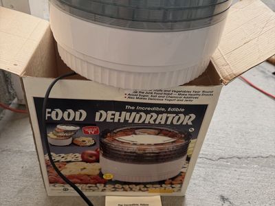 The Incredible, Edible Food Dehydrator & Yogurt/Jerky Maker - White, Stackable Trays