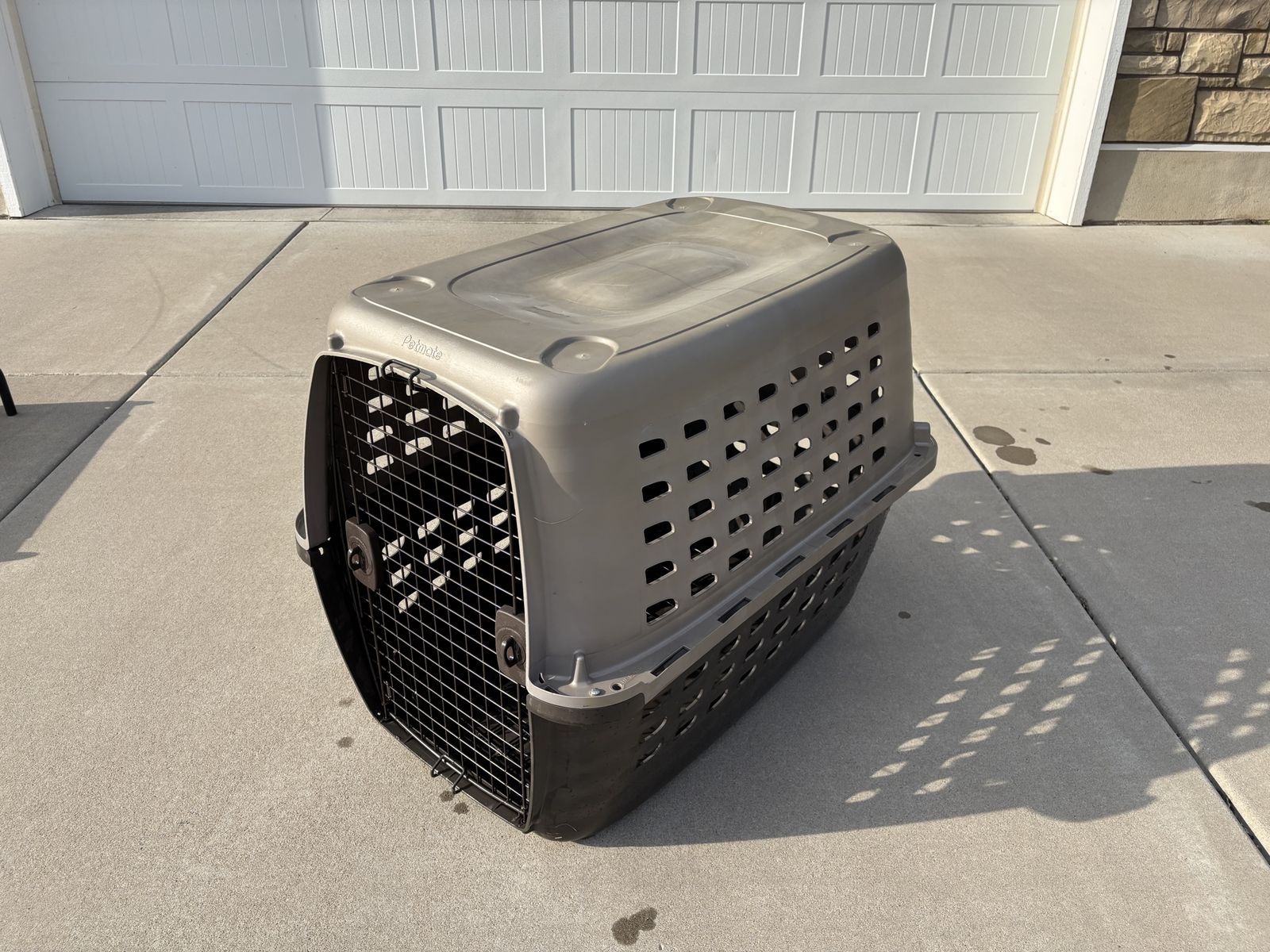 Petmate Plastic Dog Kennel & Travel Crate - Tan/Brown