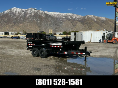 PJ Trailers 7x14 83" Low Pro Telescopic (DT1) Dump Trailer