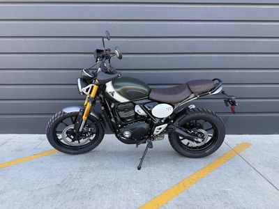 2026 Triumph Scrambler 400 X Matte Khaki Green/Matte Fusion White