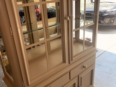 Vintage Stanley Furniture Display Cabinet - Repainted & Refurbished with Original Hardware
