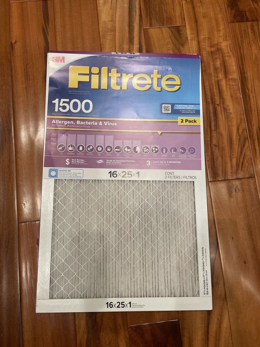 *FREE* furnace filters 16x25x1