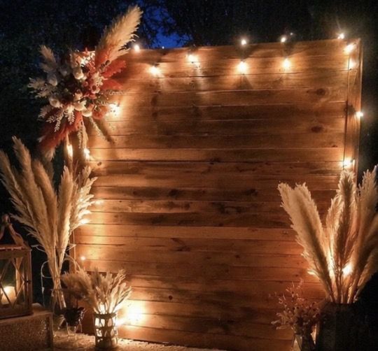 Rustic Wood Backdrop for Weddings and Events