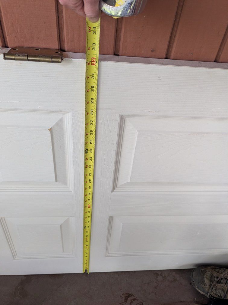 White hollow core 6 panel molded door