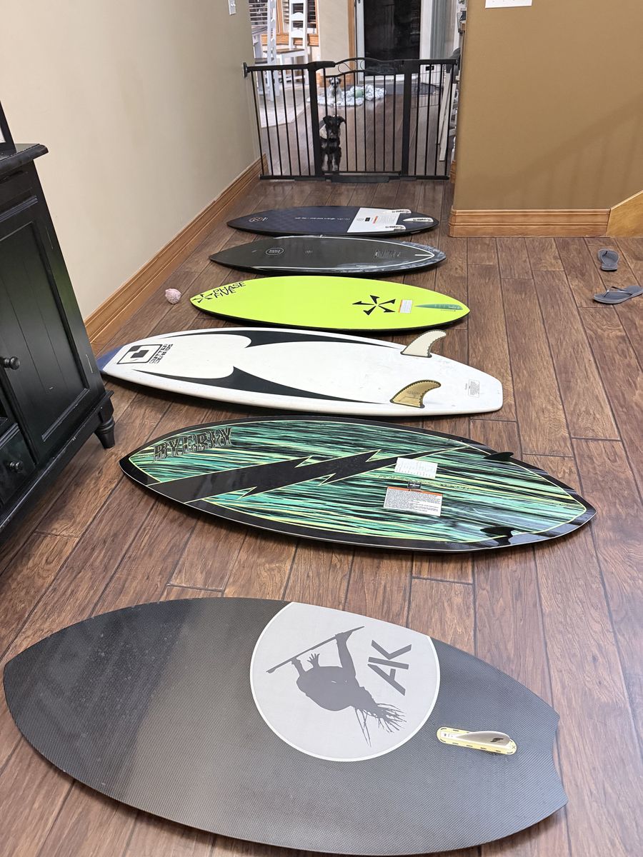 Lots of Wakesurf Boards for Sale Phase5, Rusty, Hyperlite & More
