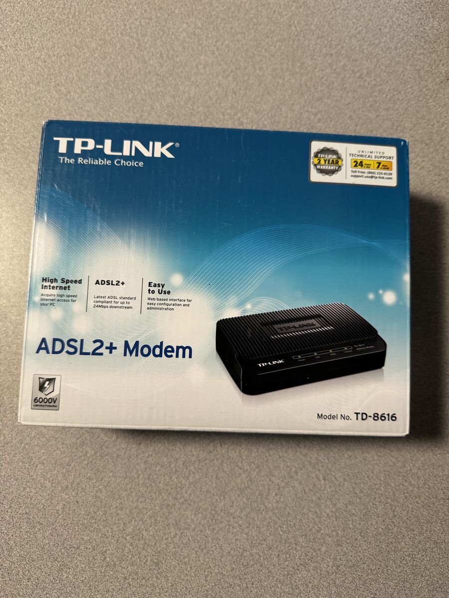 TP-Link ADSL2+ Modem (model: TD-8616)
