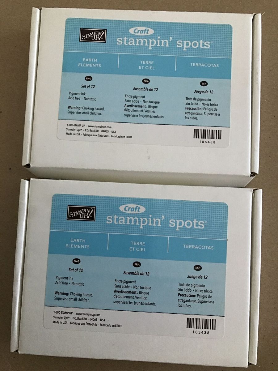 Stampin Up Earth Elements Pigment Ink Stampin Spots Retired, Used