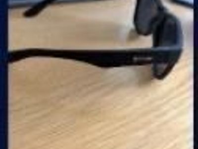 Black Frame Sunglasses with Orange Mirrored Lenses - Stylish & Protective Eyewear