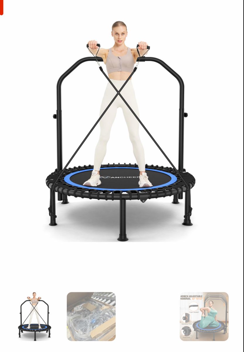 Foldable exercise trampoline