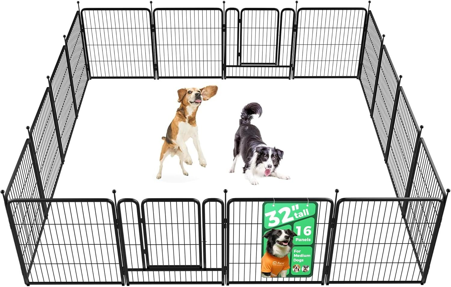 BRAND NEW Dog Playpen for Indoor, Yard, RV Camping, 32 inch 16 Panels for Small and Medium Dogs