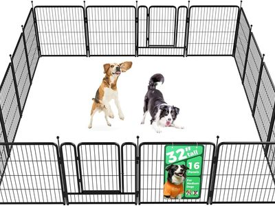 BRAND NEW Dog Playpen for Indoor, Yard, RV Camping, 32 inch 16 Panels for Small and Medium Dogs