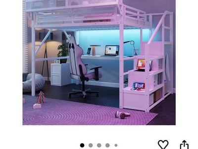Queen loft bedframe