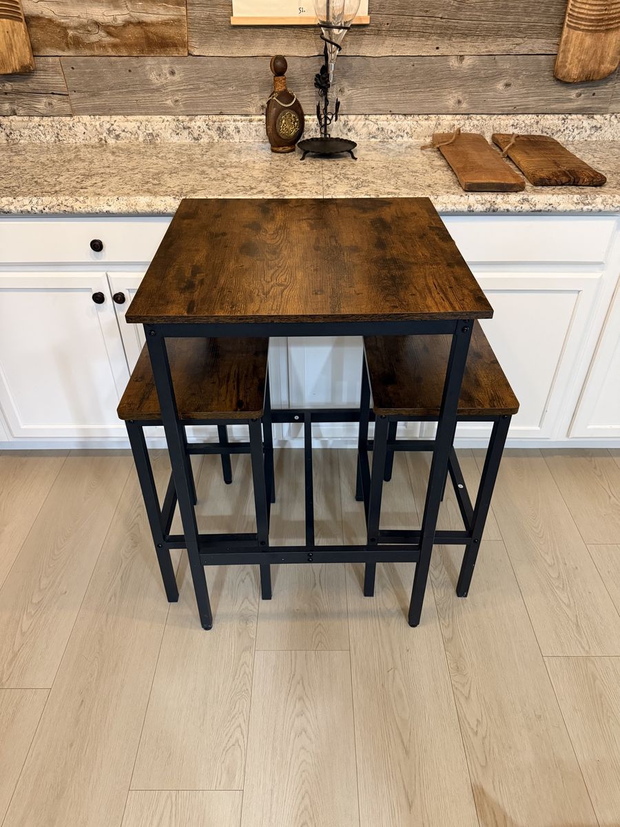 Counter-Height Dining Table & Stool Set
