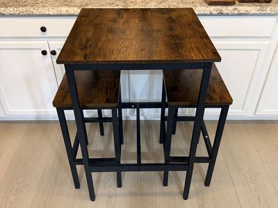 Counter-Height Dining Table & Stool Set