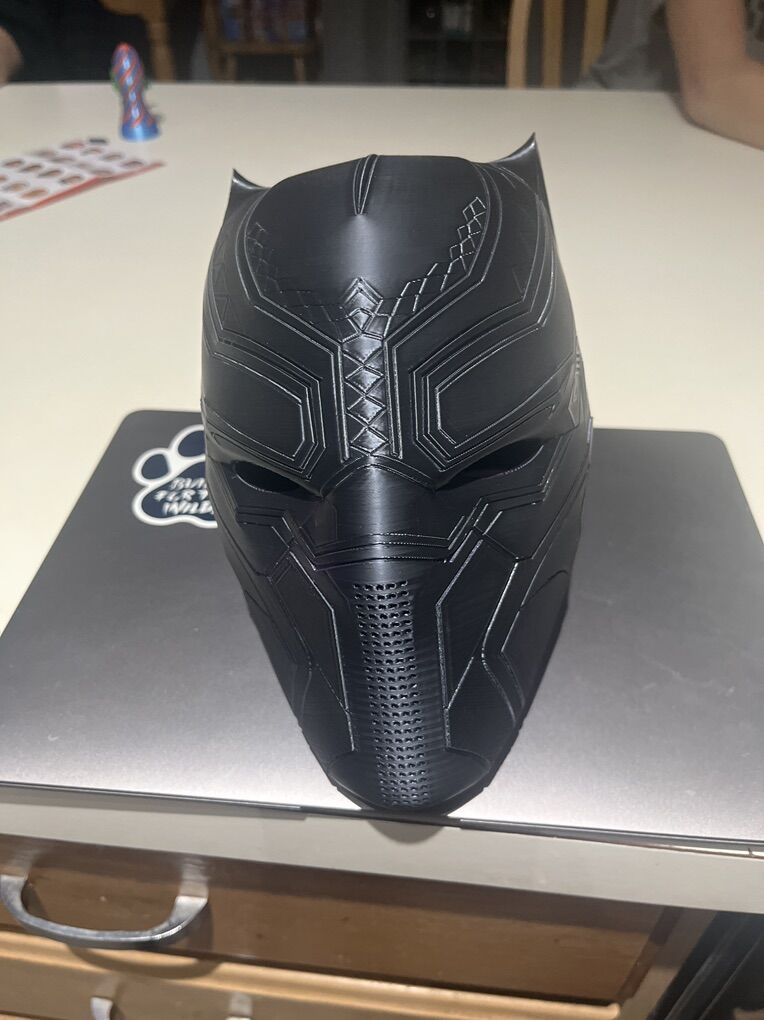 Printed Black Panther Cowl
