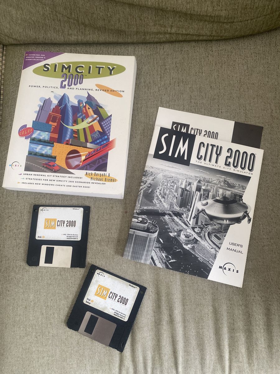Sim City Floppy Disk Game