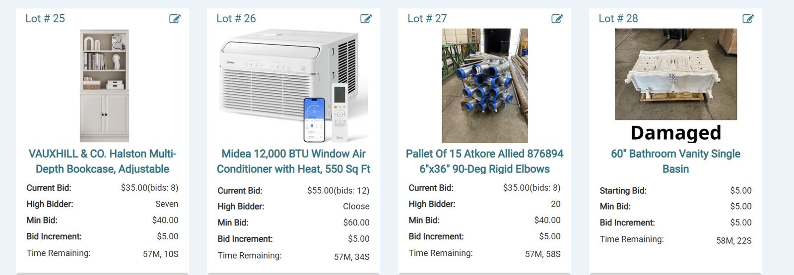 Pallet Auction Every Wednesday!