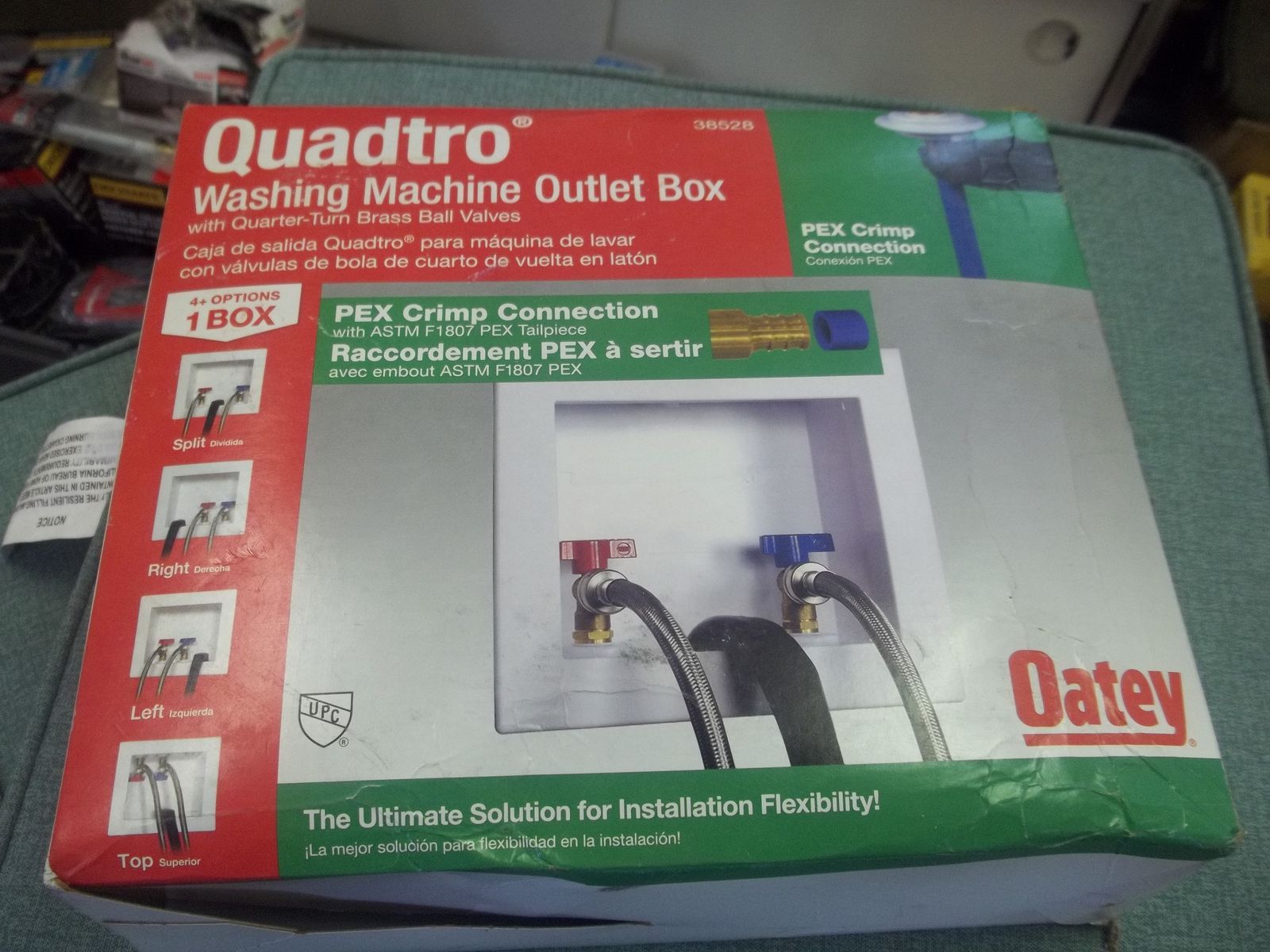Oatey Quadtro Washing Machine Outlet Box