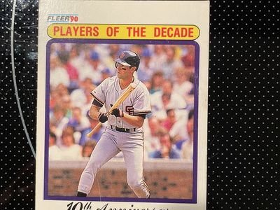 1990 Fleer Will Clark 10th Anniversary Players of the Decade Baseball Card