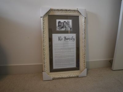 The Family Proclamation Frame - 25 1/2 in x 14 1/2 in