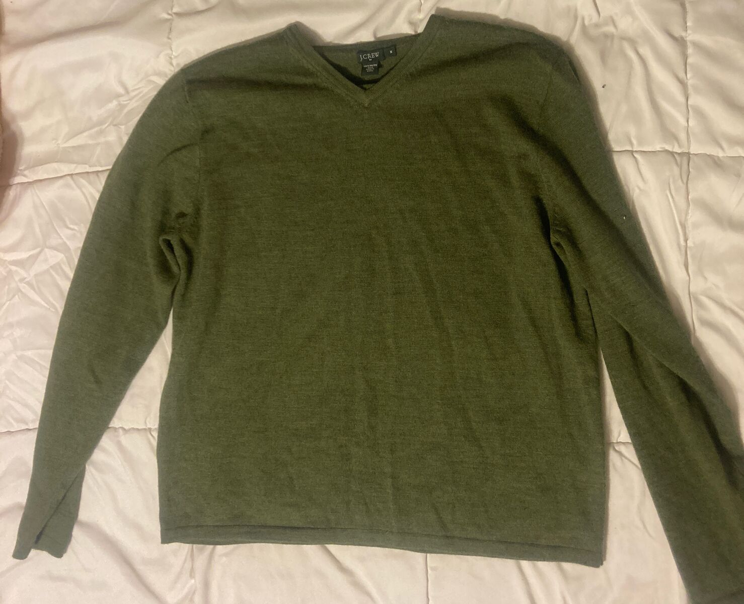 J Crew Mens Large Green Sweater