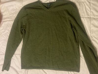 J Crew Mens Large Green Sweater